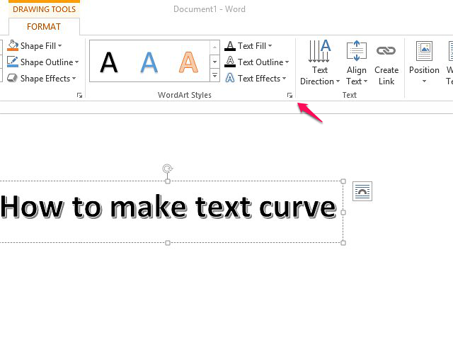 create bent text in word for mac